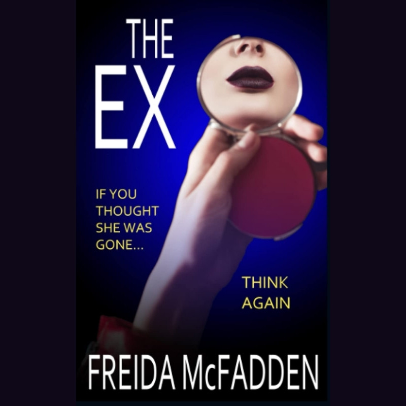 Book cover showing a hand holding a compact mirror reflecting a woman's lips and nose